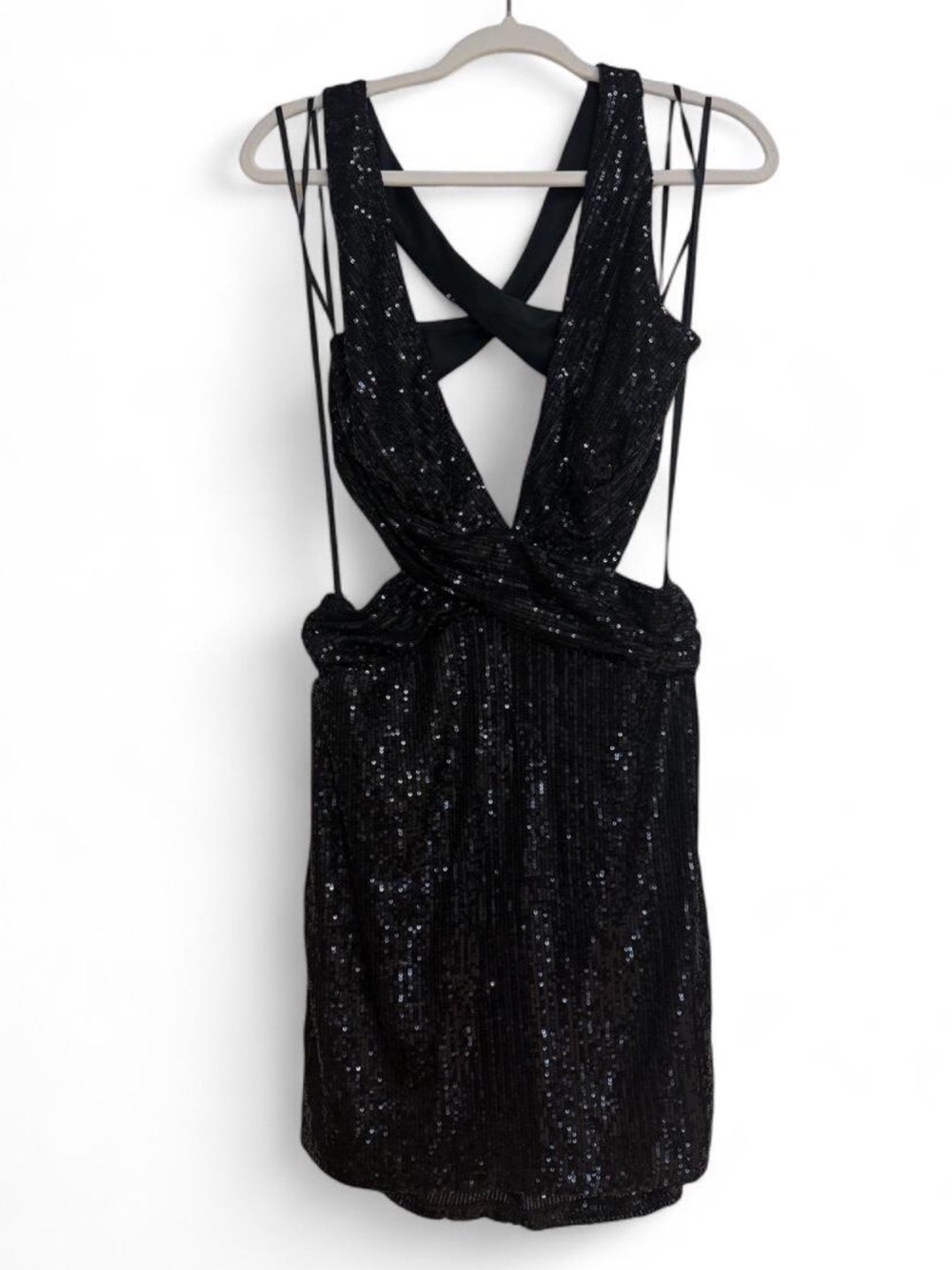 NEW Black Sequin Sleeveless Party Dress